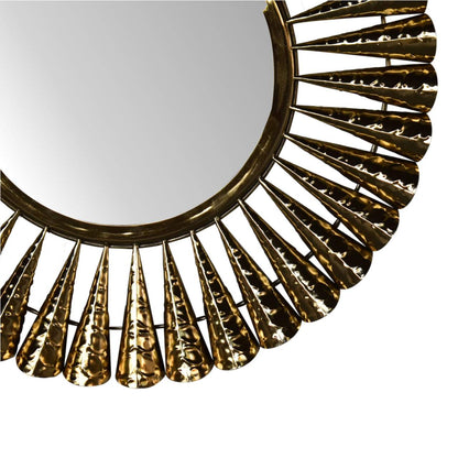 Brass Coned Mirror - Luxe Home Comforts