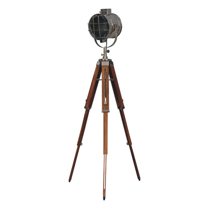 Caged Chrome Spotlight Floor Lamp - Luxe Home Comforts