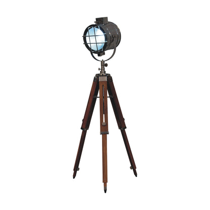Caged Chrome Spotlight Floor Lamp - Luxe Home Comforts