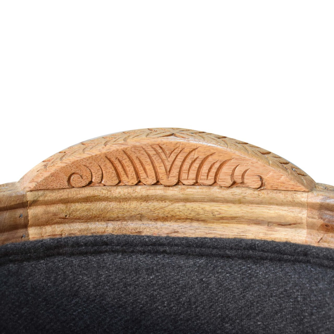 Carved Battleship Tweed Pet Bed - Luxe Home Comforts
