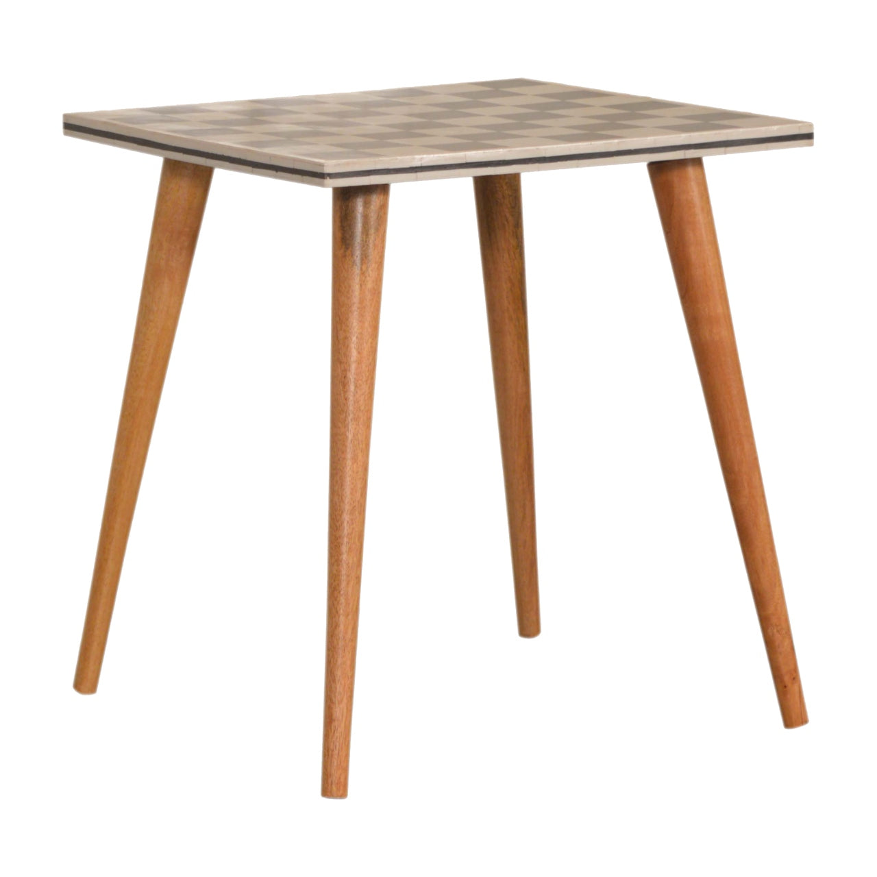Checkered End Table - Luxe Home Comforts