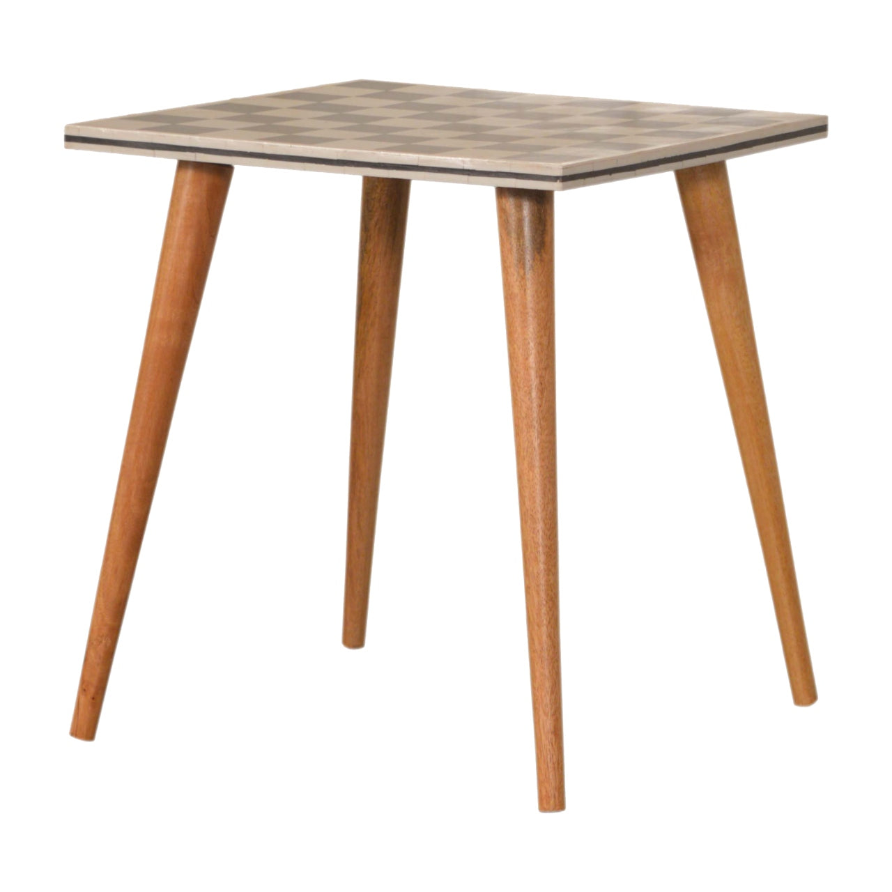 Checkered End Table - Luxe Home Comforts