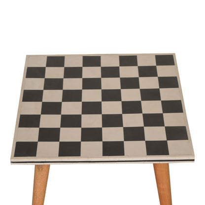 Checkered End Table - Luxe Home Comforts