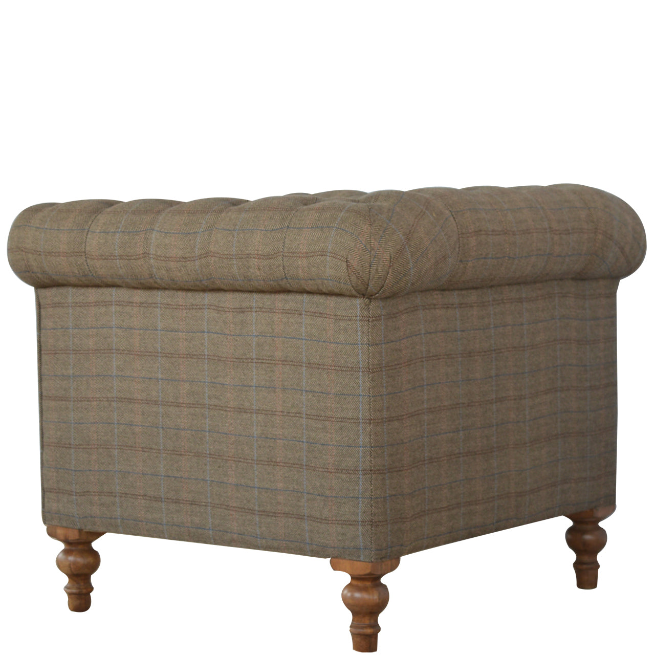 Chesterfield Multi Tweed Armchair - Luxe Home Comforts
