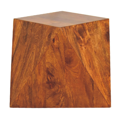 Chestnut Abstract End Table - Luxe Home Comforts