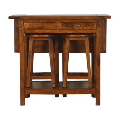Chestnut Breakfast Table - Luxe Home Comforts