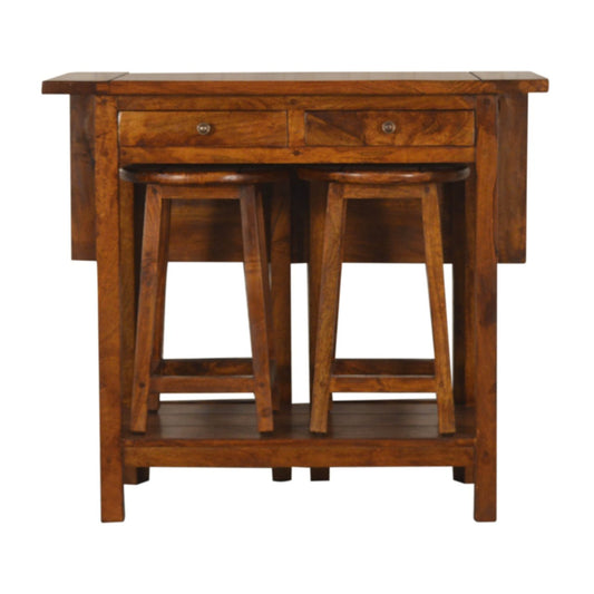 Chestnut Breakfast Table - Luxe Home Comforts