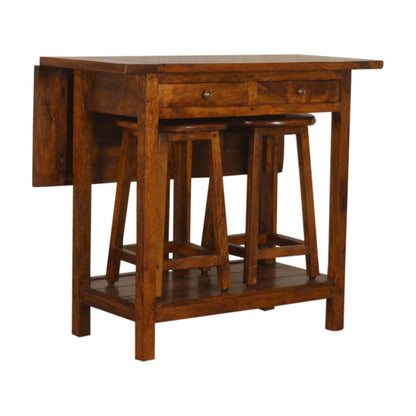 Chestnut Breakfast Table - Luxe Home Comforts