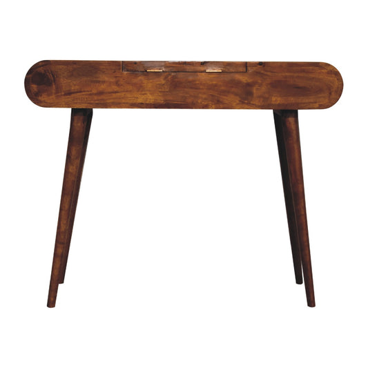 Chestnut Mirror Dressing Table - Luxe Home Comforts