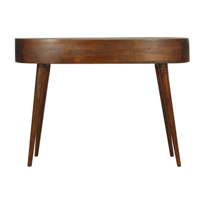 Chestnut Wave Writing Desk - Luxe Home Comforts