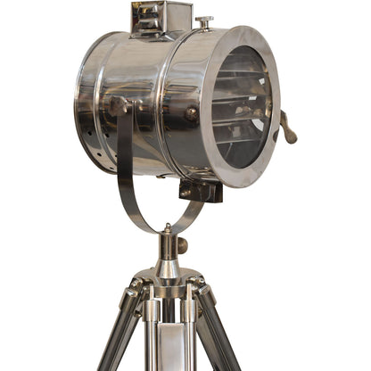 Chrome Tripod Spotlight Floor Lamp - Luxe Home Comforts