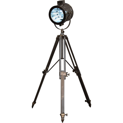 Chrome Tripod Spotlight Floor Lamp - Luxe Home Comforts