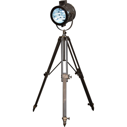 Chrome Tripod Spotlight Floor Lamp - Luxe Home Comforts
