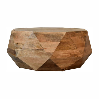 Geo Solid Wood Coffee Table - Luxe Home Comforts