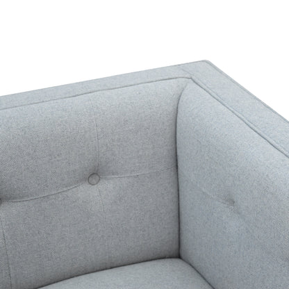Grey Tweed Armchair - Luxe Home Comforts