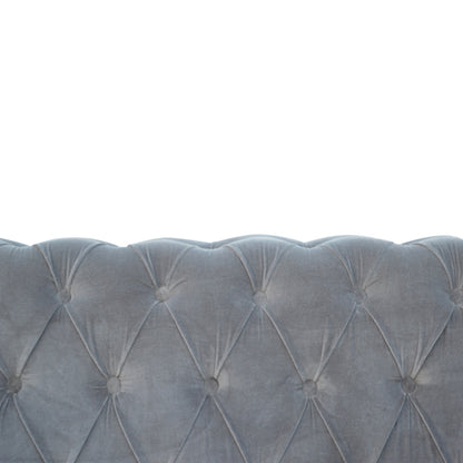 Grey Velvet Chesterfield Sofa - Luxe Home Comforts