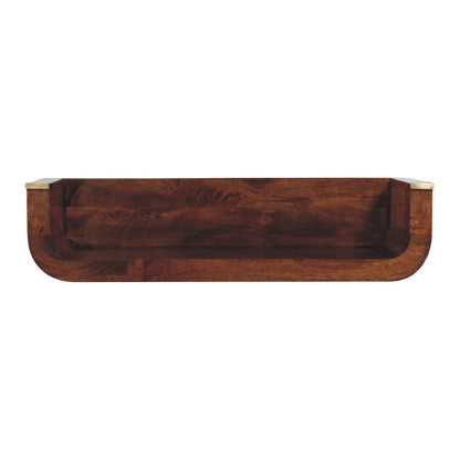 Indira Chestnut Floating Console - Luxe Home Comforts