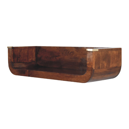Indira Chestnut Floating Console - Luxe Home Comforts
