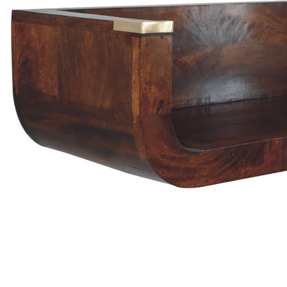 Indira Chestnut Floating Console - Luxe Home Comforts