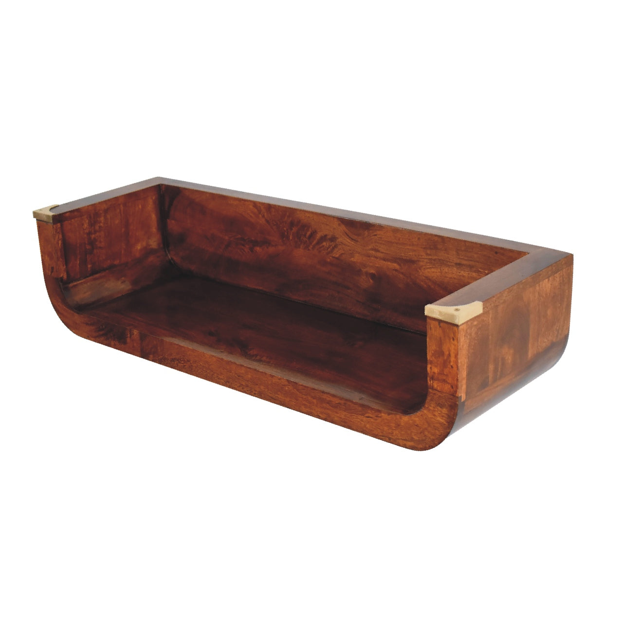 Indira Chestnut Floating Console - Luxe Home Comforts