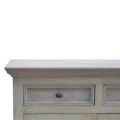 Large Stone Wash Glazed Sideboard - Luxe Home Comforts