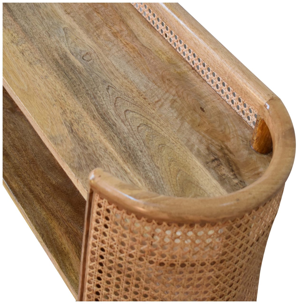 Larissa Curved Shelving Unit - Luxe Home Comforts