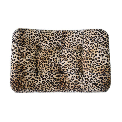 Leopard Print Curved Bench - Luxe Home Comforts