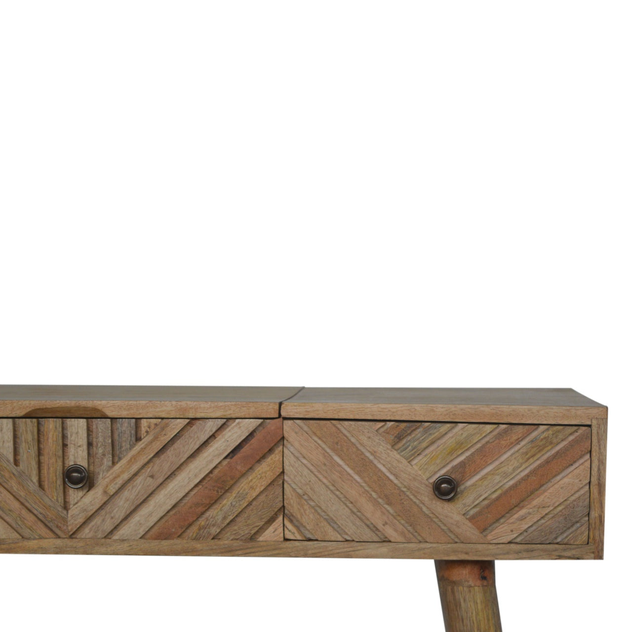 Line Carved Foldable Dressing Table - Luxe Home Comforts