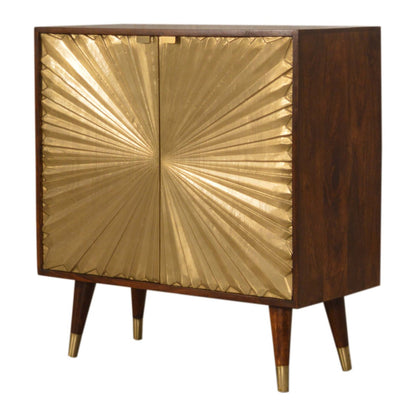 Manila Gold Cabinet - Luxe Home Comforts