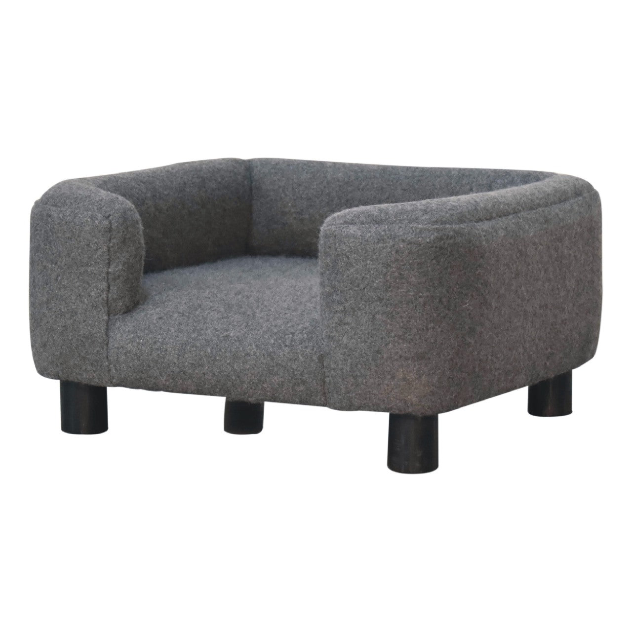 Mini Battleship Tweed Pet Sofa Bed - Luxe Home Comforts