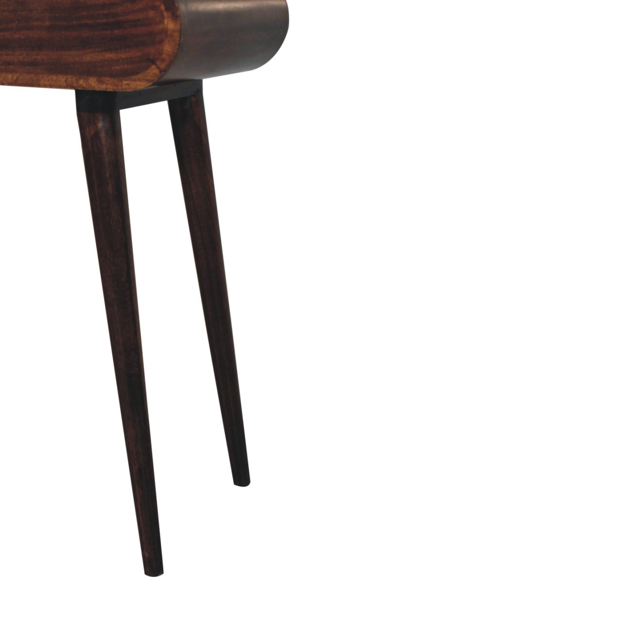 Mini California Walnut Dressing Table with Foldable Mirror - Luxe Home Comforts