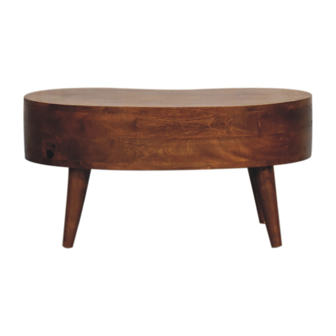 Mini Chesnut Wave Coffee Table - Luxe Home Comforts