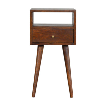Mini Chestnut Bedside Table - Luxe Home Comforts