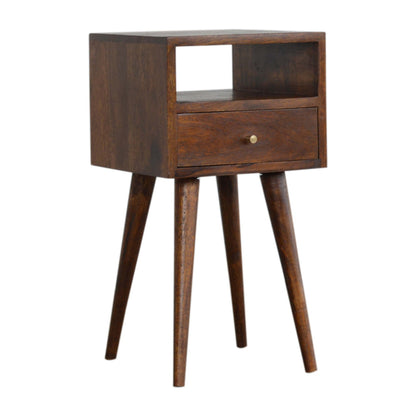 Mini Chestnut Bedside Table - Luxe Home Comforts