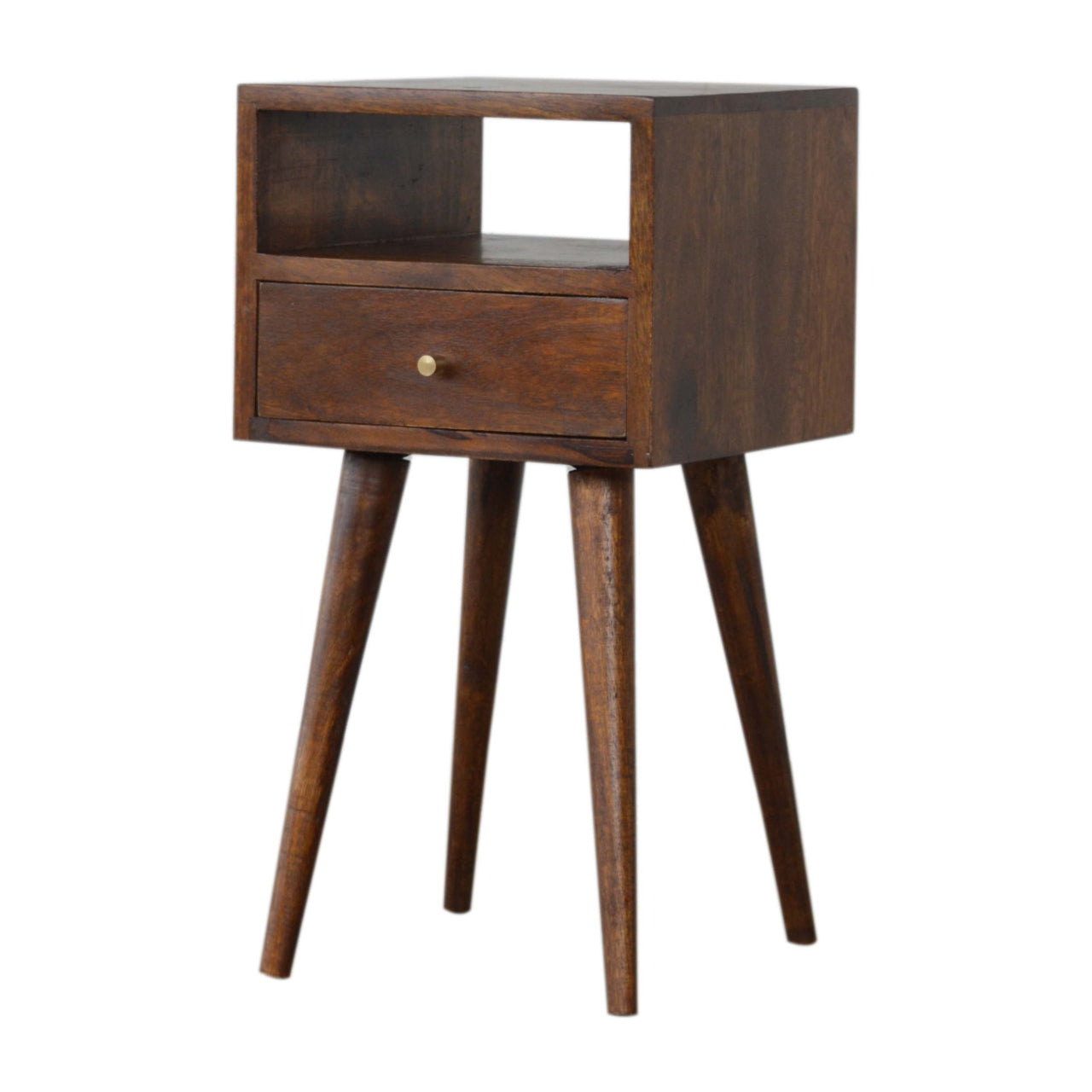 Mini Chestnut Bedside Table - Luxe Home Comforts