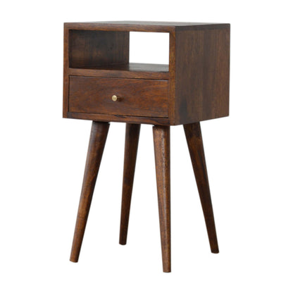 Mini Chestnut Bedside Table - Luxe Home Comforts