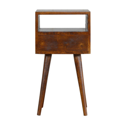Mini Chestnut Bedside Table - Luxe Home Comforts