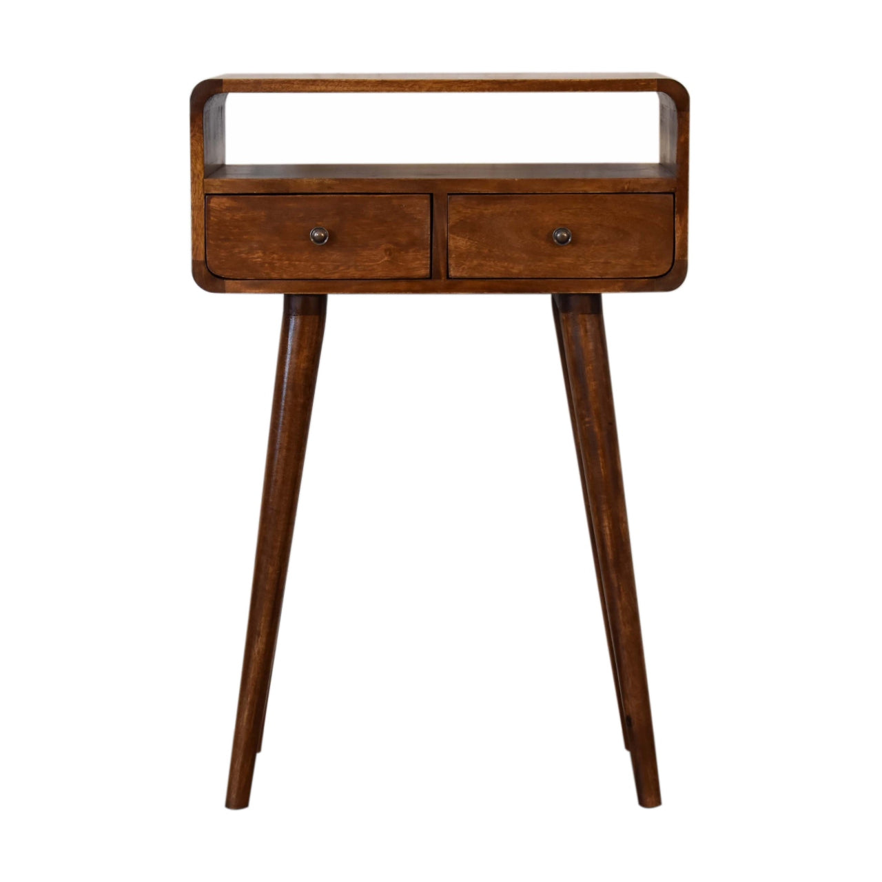 Mini Chestnut Console Table - Luxe Home Comforts
