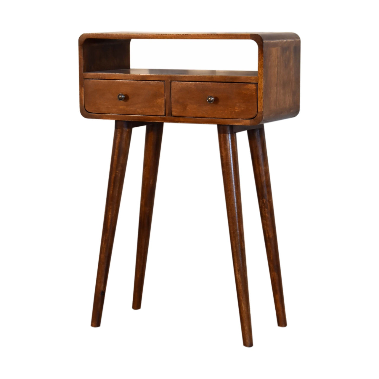 Mini Chestnut Console Table - Luxe Home Comforts