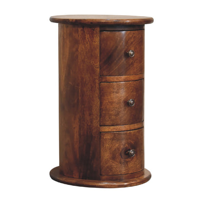 Mini Chestnut Drum Chest - Luxe Home Comforts