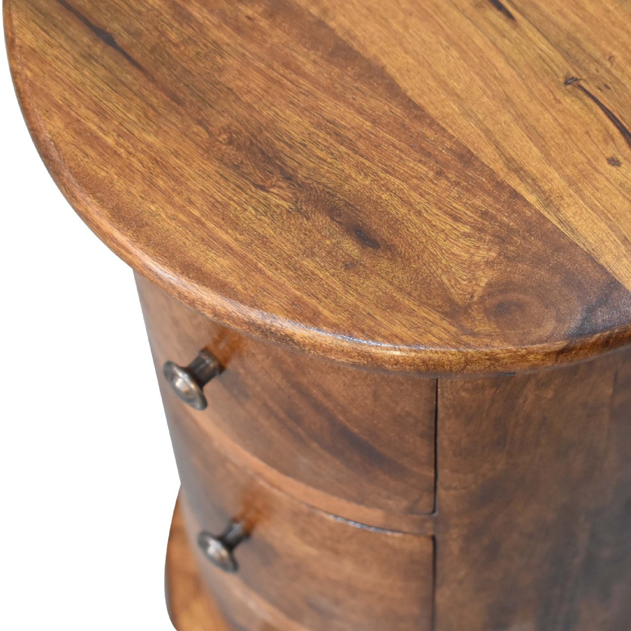 Mini Chestnut Drum Chest - Luxe Home Comforts