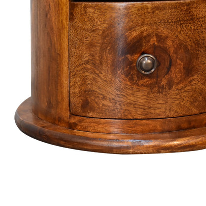 Mini Chestnut Drum Chest - Luxe Home Comforts