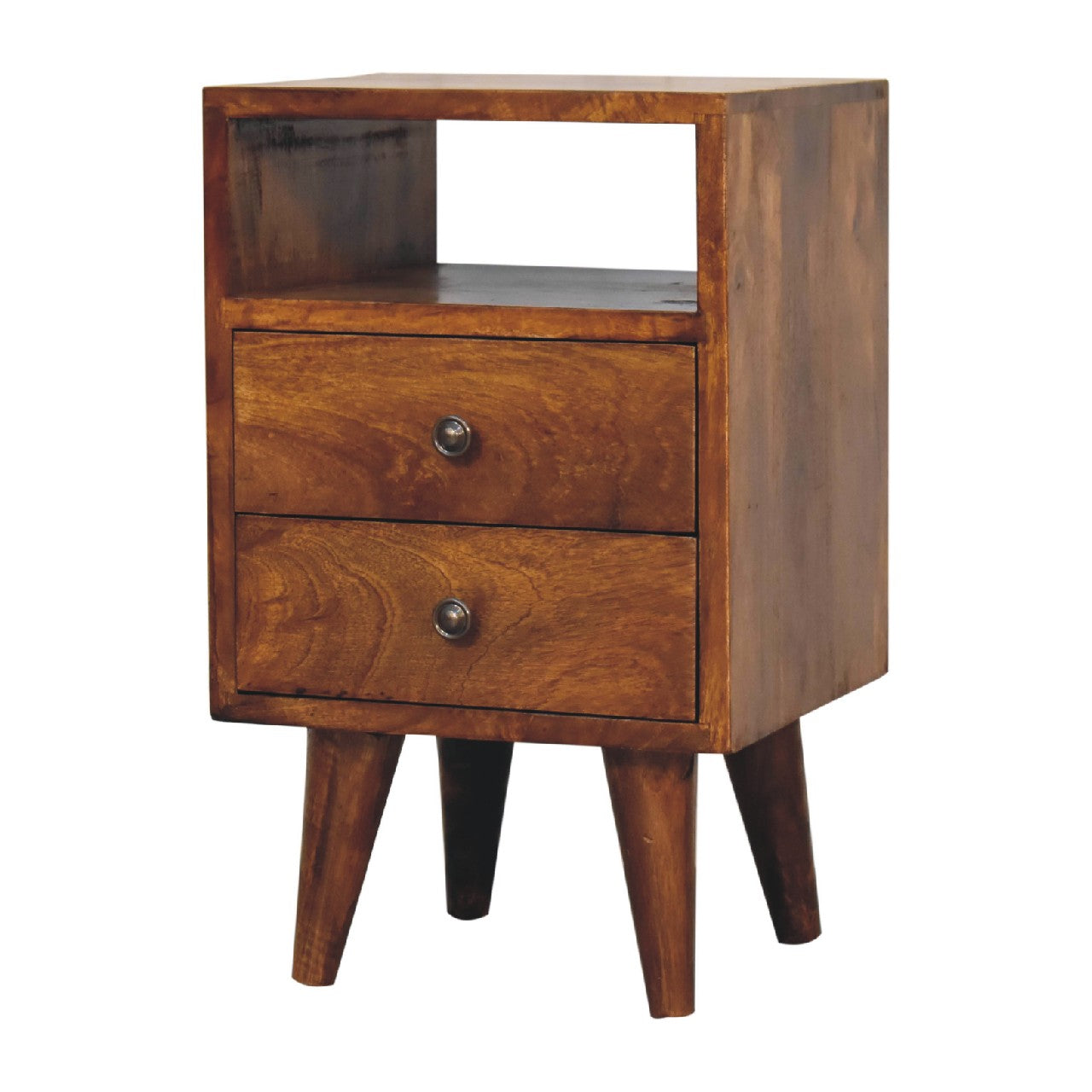 Mini Classic Chestnut Bedside Table - Luxe Home Comforts