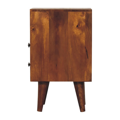 Mini Classic Chestnut Bedside Table - Luxe Home Comforts