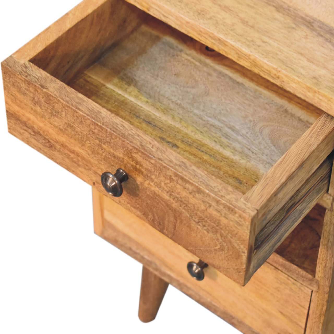 Mini Classic Multi Oak-ish Bedside Table - Luxe Home Comforts