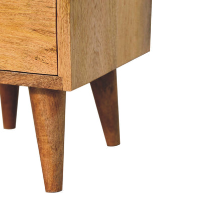 Mini Classic Multi Oak-ish Bedside Table - Luxe Home Comforts