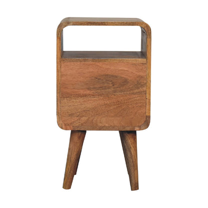 Mini Lille Curved Bedside Table - Luxe Home Comforts
