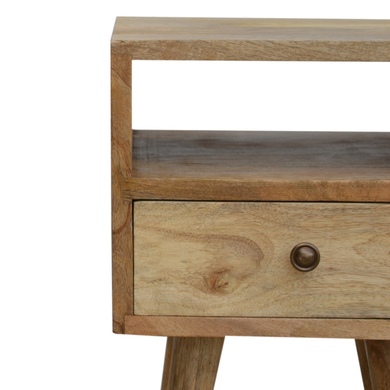 Mini Oak-ish Bedside Table - Luxe Home Comforts