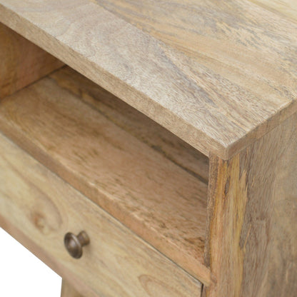 Mini Oak-ish Bedside Table - Luxe Home Comforts