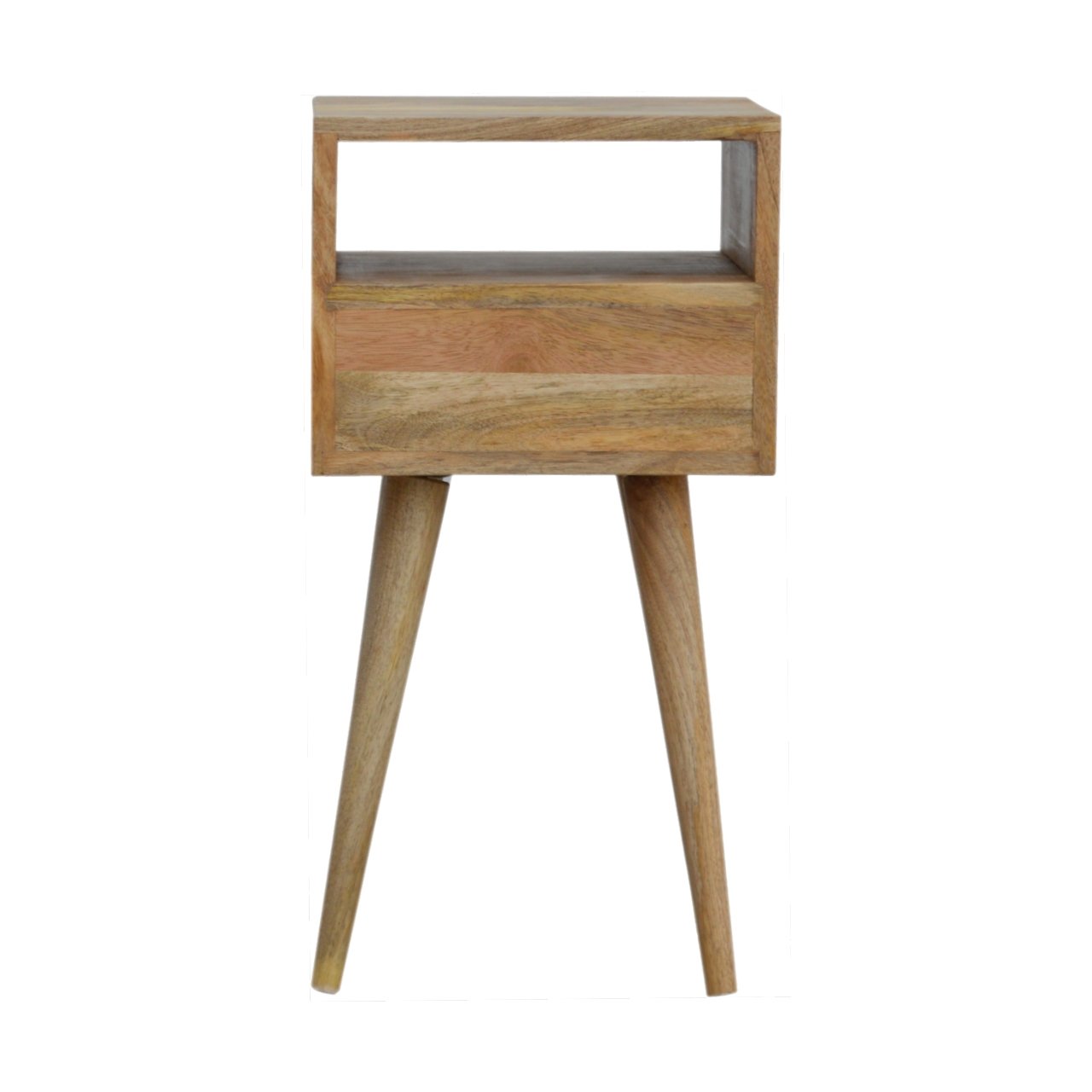 Mini Oak-ish Bedside Table - Luxe Home Comforts